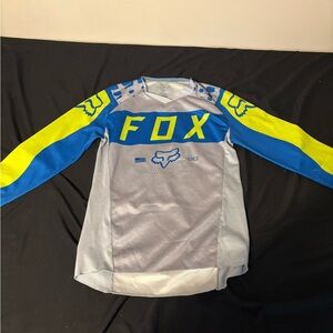 Fox Blue and Gray Racing Jersey
